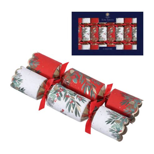 Tom Smith Christmas Crackers Red Deluxe 8st