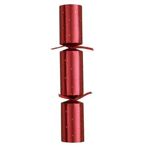 50 st. Christmas Crackers Red and Gold Embossed 12 inch XIGDC0629
