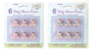 Baby shower gifts baby's blauw 6st