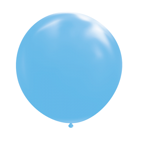 Ballon rond 50cm baby blauw per stuk