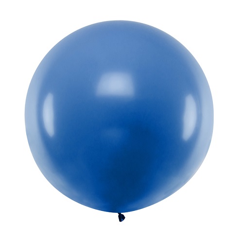Ballon rond 50cm blauw per stuk