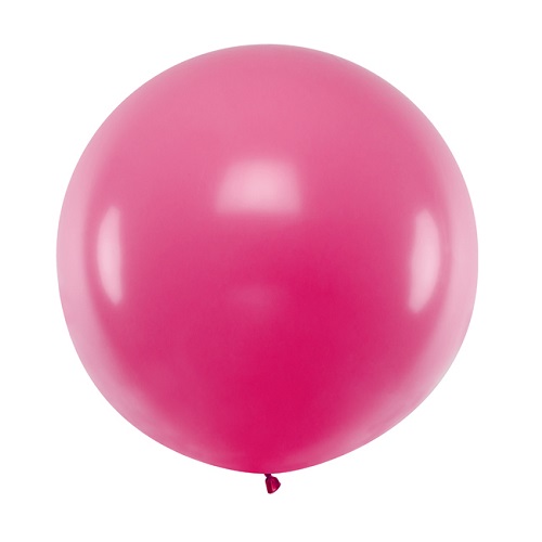Ballon rond 50cm donker roze per stuk
