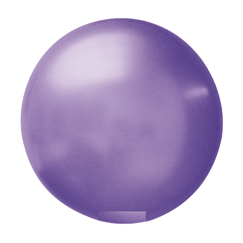 Ballon rond 50cm paars metallic per stuk