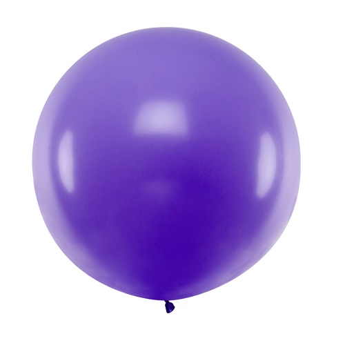 Ballon rond 50cm paars per stuk