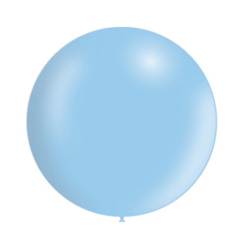 Ballon rond 50cm pastel blauw per stuk