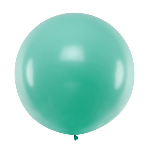Ballon rond 50cm zeegroen per stuk