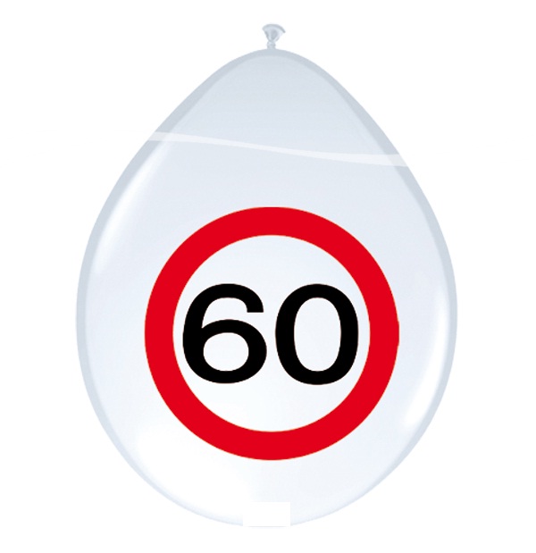 Ballonnen 60 jaar verkeersbord