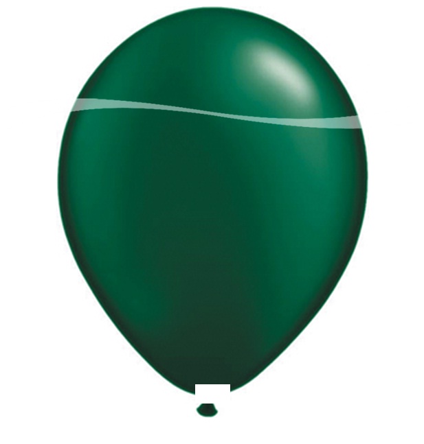 Ballonnen donker groen metallic 10 stuks