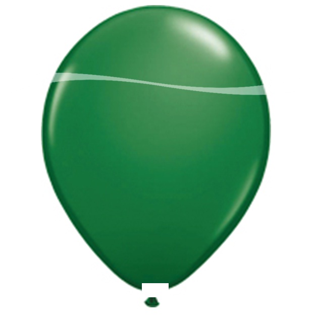 Ballonnen groen metallic 100 stuks