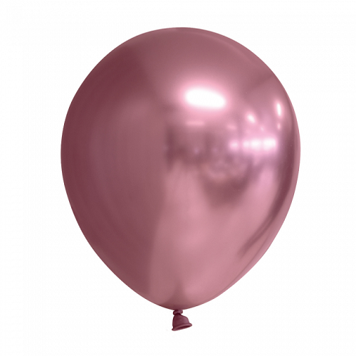 Ballonnen roze chrome 10 stuks