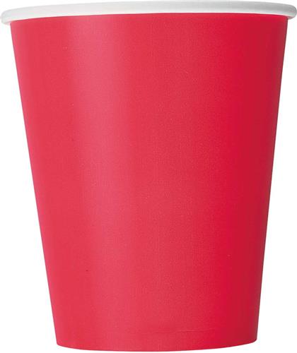 Bekertjes rood 'Ruby red' 8st