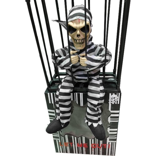 Bewegende prisoner in cage met geluid