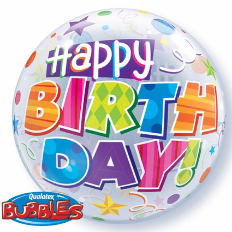 Bubbles ballon happy birthday 56cm