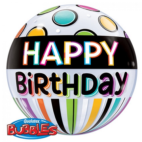 Bubbles ballon happy birthday 56cm