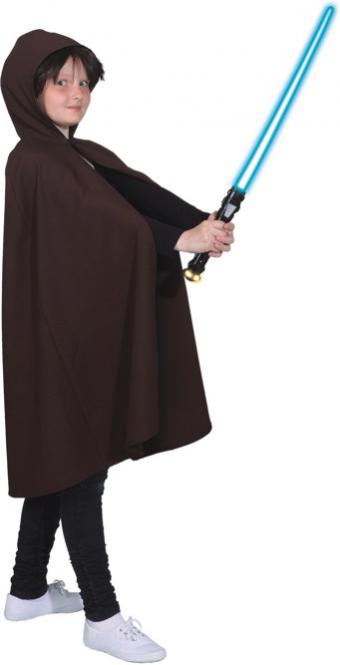 Cape met capuchon bruin kind - 152/164