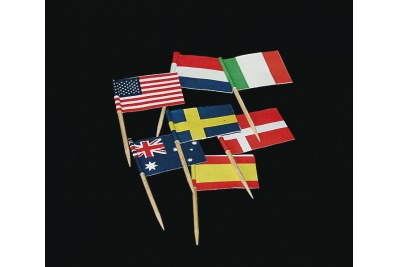 Cocktailprikkers vlag Internationaal