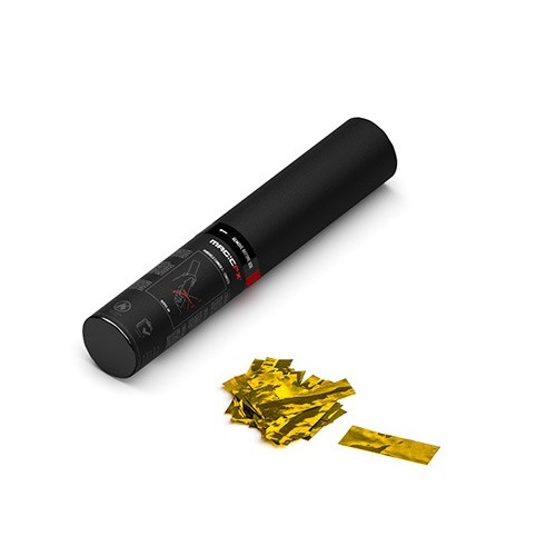 Confetti shooter kanon profi 28 cm goud metallic