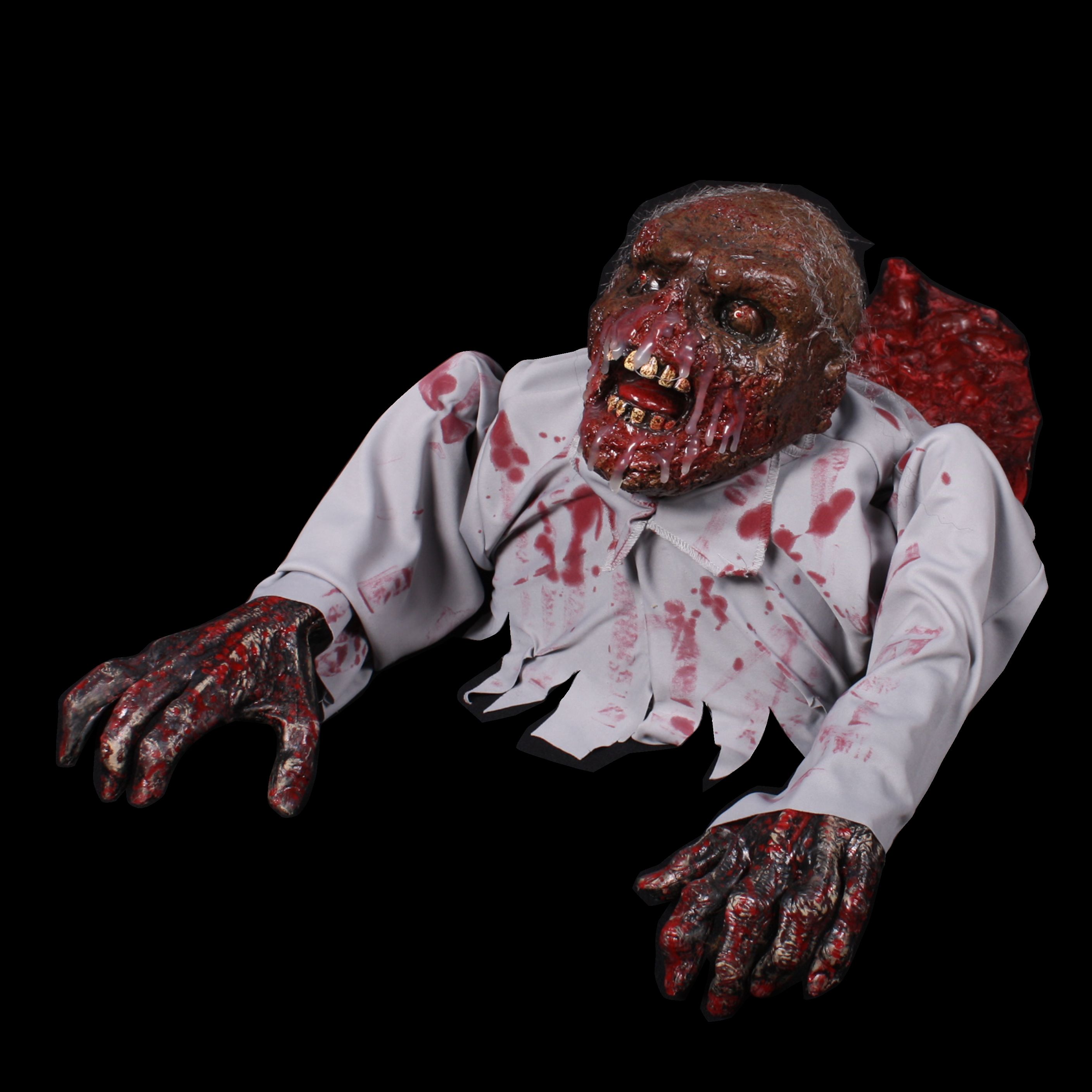 Crawling zombie met geluid en beweging