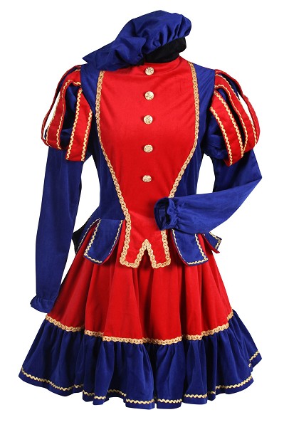 Dames Pietenpak Murcia rood/blauw - M