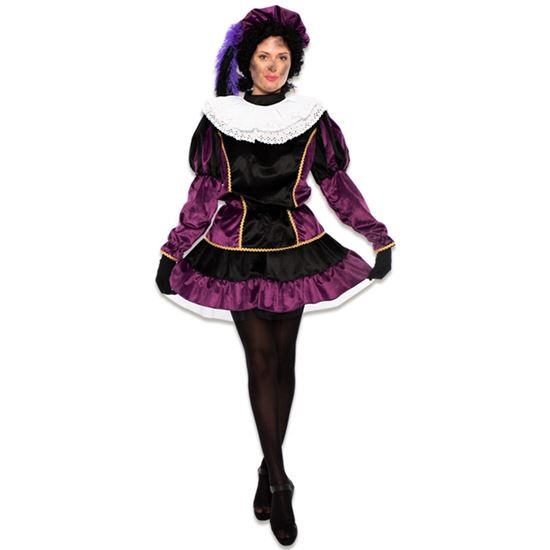 Dames Pietenpak Sevilla zwart/paars XS