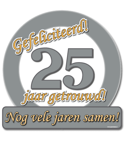 Fonkelnieuw Deurbord 25 jarig jubileum - Jan Monnikendam CO-44