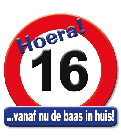 Deurbord verkeersbord 16
