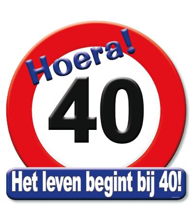 Deurbord verkeersbord 40