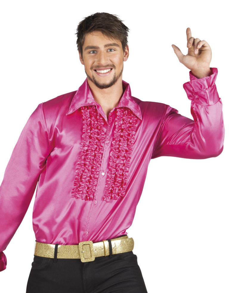 Disco ruche blouse pink