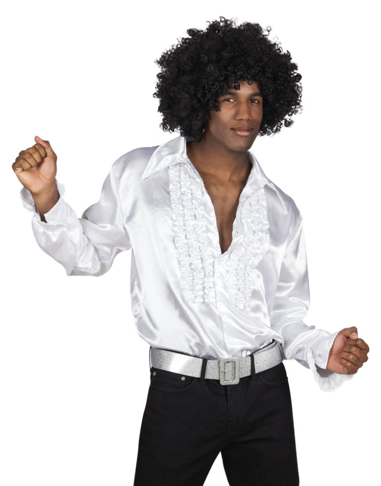 Disco ruche blouse wit