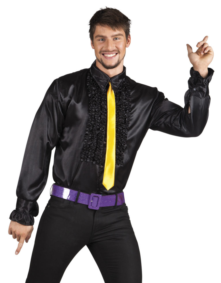 Disco ruche blouse zwart