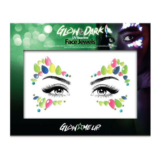 Face and body jewels Glow in the dark model 347