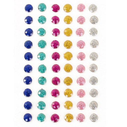 Face and body jewels rond glitter 60 stuks