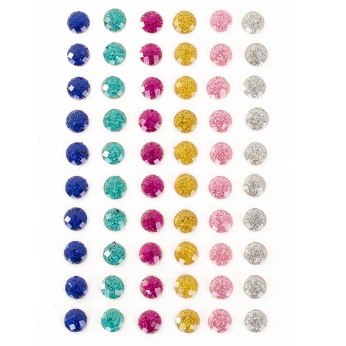 Face and body jewels rond glitter 60 stuks