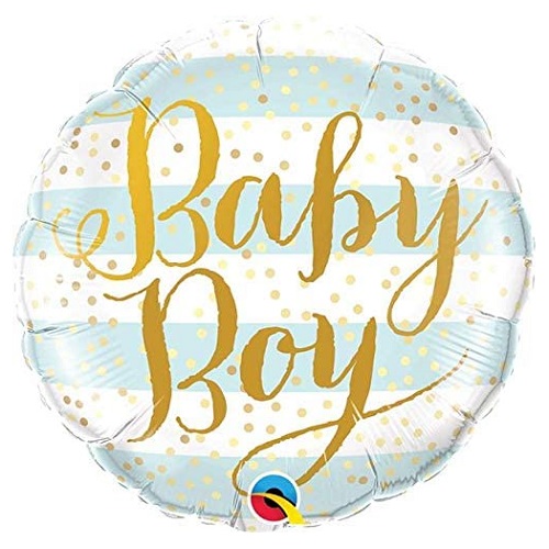 Folieballon baby boy 46cm