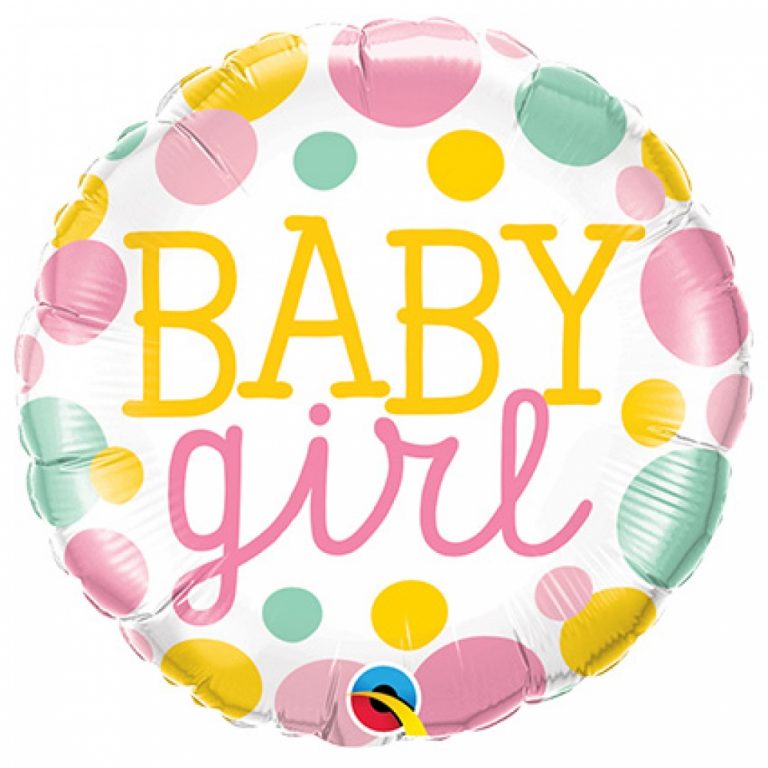 Folieballon baby girl 46cm