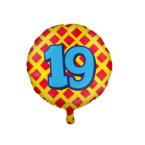 Folieballon happy 19 jaar