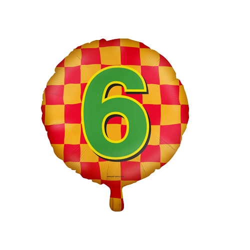 Folieballon happy 6 jaar