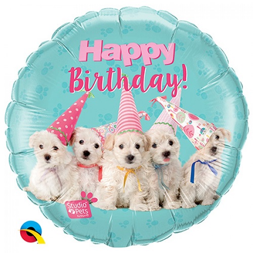 Folieballon happy birthday puppy's