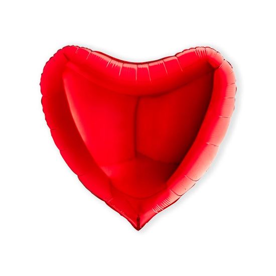 Folieballon hart rood 91cm