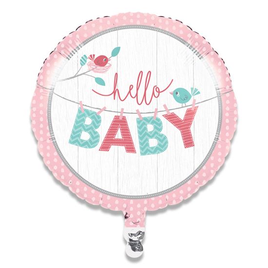 Folieballon hello baby 46cm