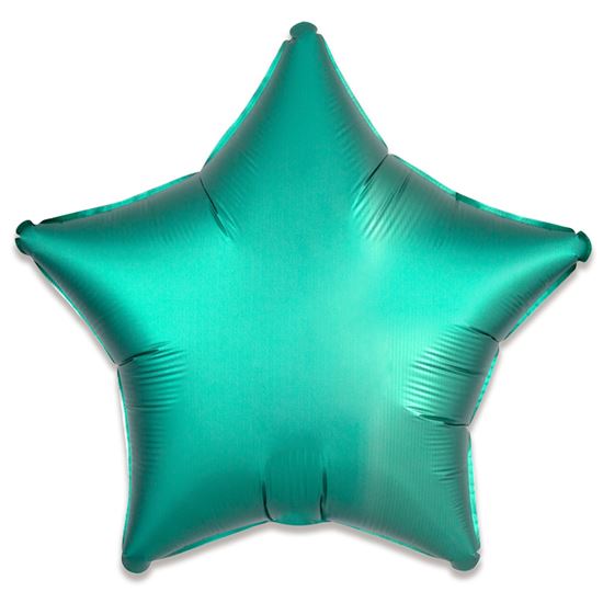 Folieballon ster satin jade 48cm