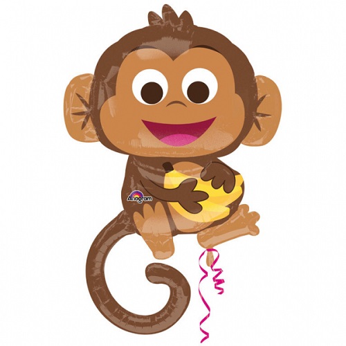Folieballon supershape happy monkey