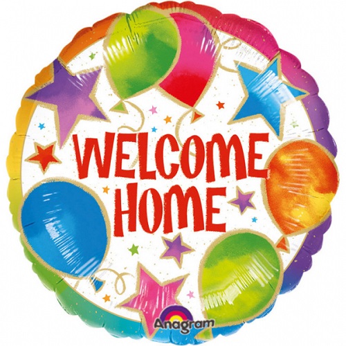 Folieballon welcome home celebration