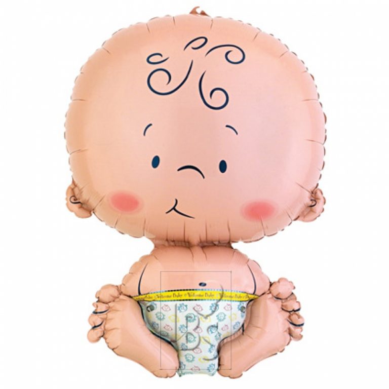 Folieballon welkom baby 61cm