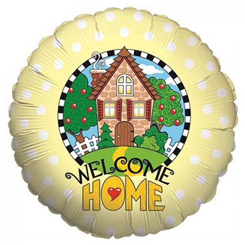 Folieballon welkom thuis huisje