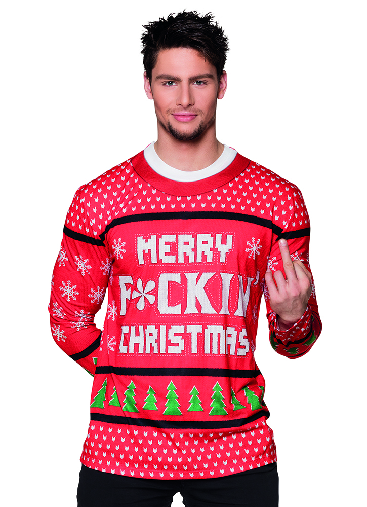 Fotorealistisch shirt Merry Fucking Christmas