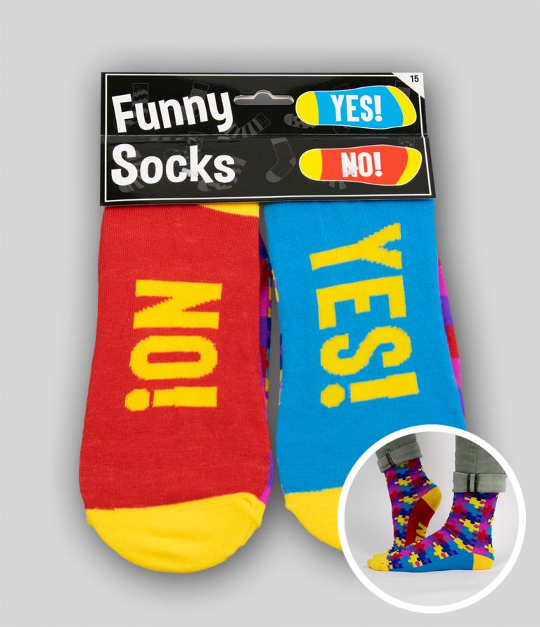 Funny soks  yes & no