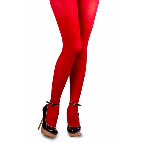 Gekleurde Piet panty rood XXL