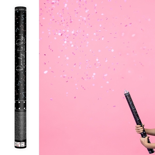 Gender reveal confetti shooter roze