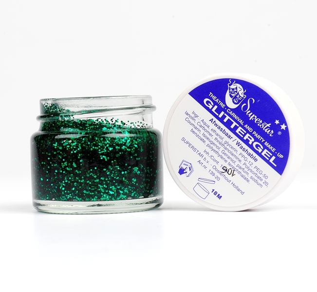 Glittergel groen 15ml